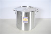 60 Qt Aluminum Stock Pot/ Lid - New