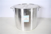 80 Qt Aluminum Stock Pot/ Lid - New