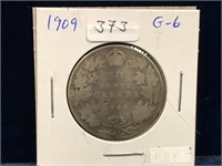 1909 Can Silver 50 Cent Piece  G6