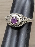 Sterling & Amethyst Ring