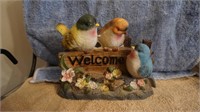Welcome Figurine w/birds