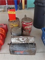 OIL CANS, MAILBOXES & LUNCH BOX