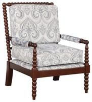 Spindle Wood Frame Accent Chair