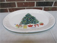 18" Holiday Oval Platter