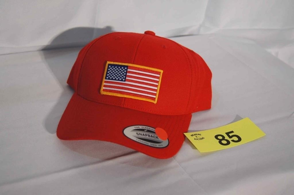 NEW Yupoong Classic Snapback Cap w/Flag Patch