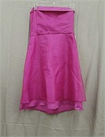 Hot Pink Short Strapless Dress- Size Unknown