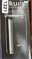 KRUPS COFFEE AND SPICE GRINDER RETAIL $70