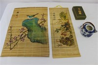 Asian Themed Wall Hangings and décor lot