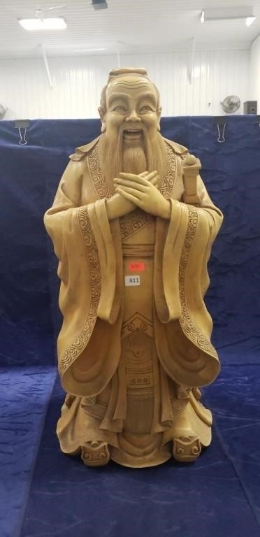 (1) Asian Inspired Confucius Garden Sculpture