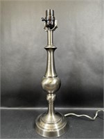 Silver Toned Table Lamp