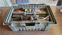 Tool box with small amount of assorted tools