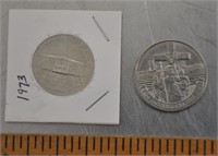 1973, 1984 Canada 1$ coins