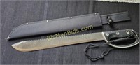 24.75" RUBBER GRIP MACHETE