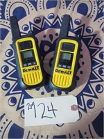 Qty 2 Dewalt Walkie Talkies (No Charger Used)