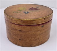 Antique Painted Folk Art Wood Box