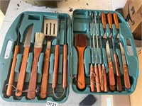 BBQ set with utensils