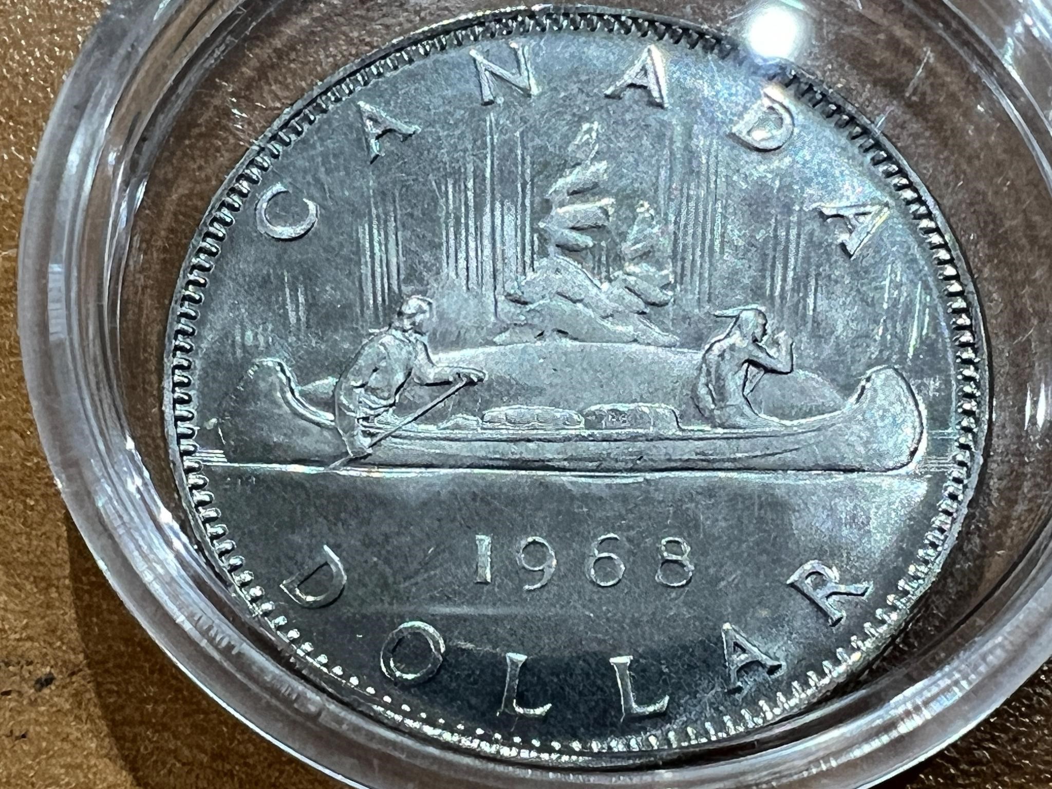 1968 Cdn No Island Dollar-UNC -Variety