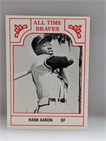 1986 TCMA RED All Time Brave Hank AAron Card