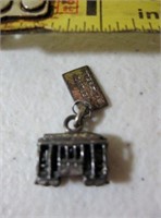 Vtg Sterling Silver Trolly Car by T. Bell