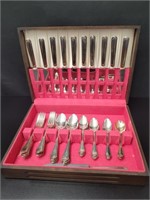 Sheffield Silver Plate Cutlery Set 49 pcs
