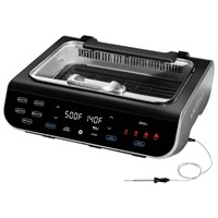 *FoodStation Smokeless Grill, Griddle & Air Fryer