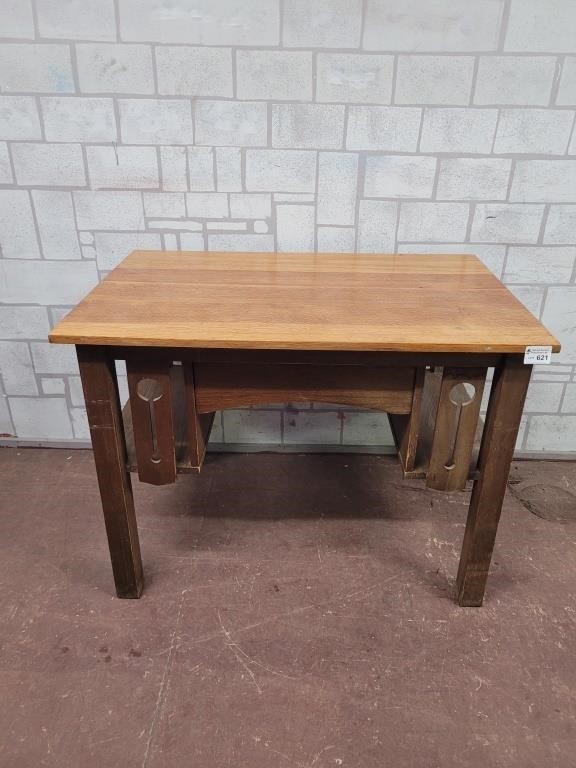 Antique solid wood desk