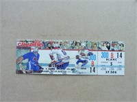 billet de hockey encien 1993 annee coupe