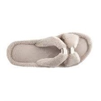 isotoner Women's Microterry Satin X-Slide Slippers