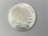 1 Oz .999 Fine Silver Indian Head Round