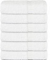 9-Pk Serene Home Cotton Wash Cloths, White
