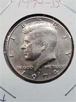 BU 1974-D Kennedy Half Dollar