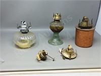 box- oil lamp bases & mantles