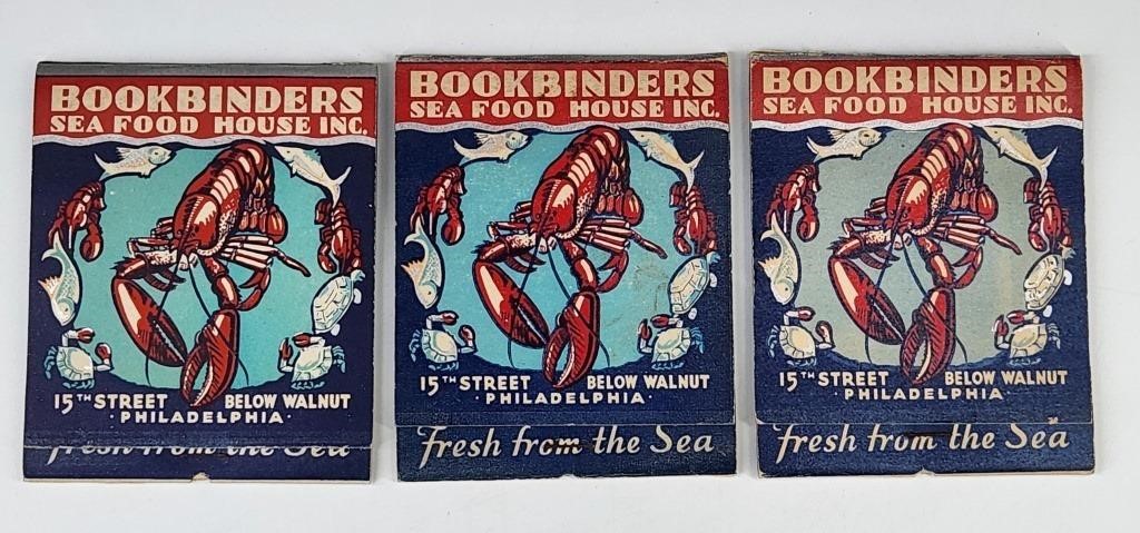 3) GIANT BOOKBINDERS SEAFOOD FEATURE MATCHBOOK