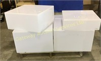 Plastic Display Cubes Approximately 22 x 22