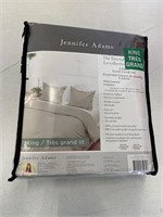 JENNIFER ADAMS 3 PIECE DUVET COVER SET KING SIZE