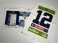 2005 Seahawks NFL Play Offs towel, Sicker, Card