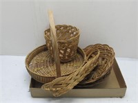 baskets and wicker decor