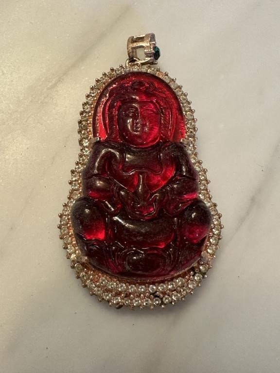 RED BUDDHA PENDANT