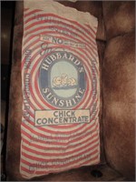 HUBBARD'S SUNSHINE CHICK FEED SACK