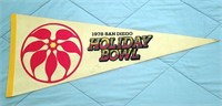 1978 San Diego Holiday Bowl Pennant