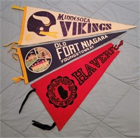 Old Fort Niagra, NY, Minnesota Vikings NFL Pennant