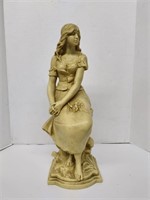 Italian Style Peasant Girl Statue