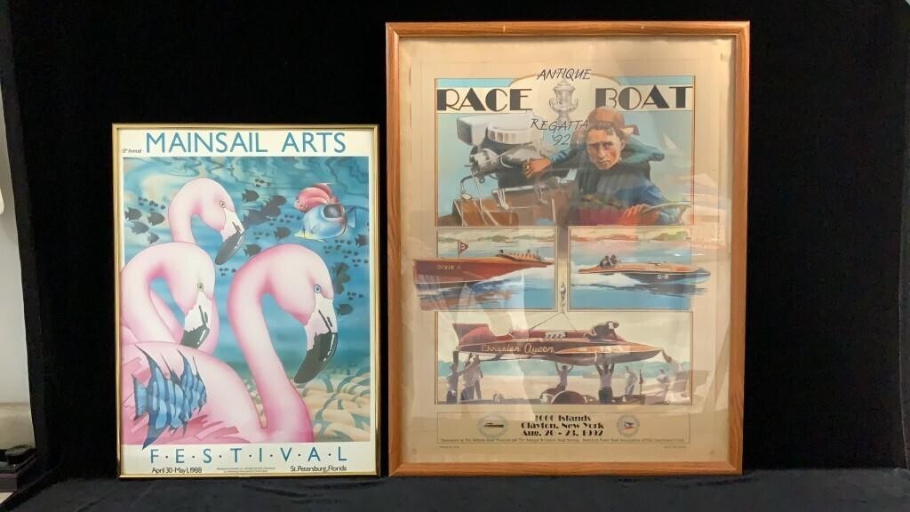 2 Posters: Antique Boat Regatta, St. Pete Art Fest