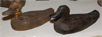 Vintage wooden ducks 2 pcs - 11" long