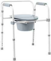 Medline Momentum Elongated Folding Commode