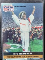 1991 NFL Pro Set Witney Houston Super Bowl Anthem