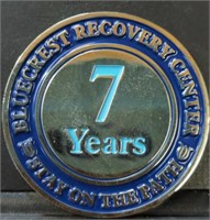 7 years sober challenge coin bluecrest recovery
