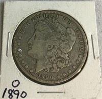 US 1890 Morgan Silver Dollar