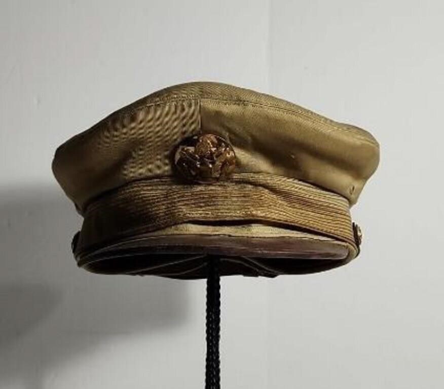US Army WWII Khaki visor cap