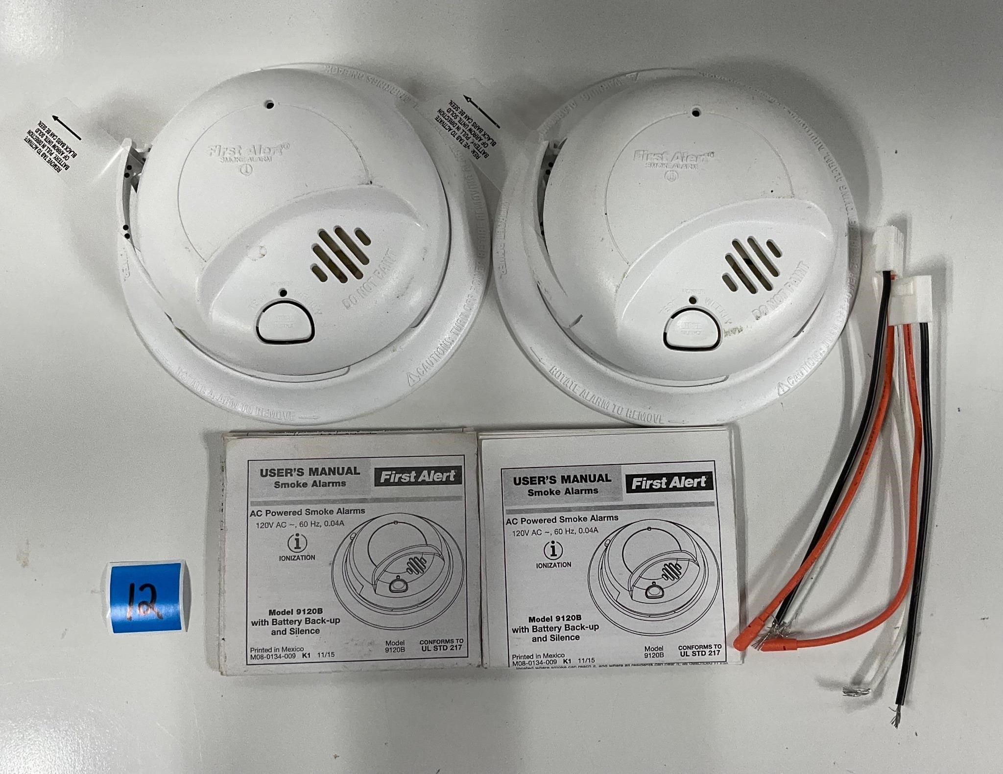 Two First Alert Smoke Alarms New